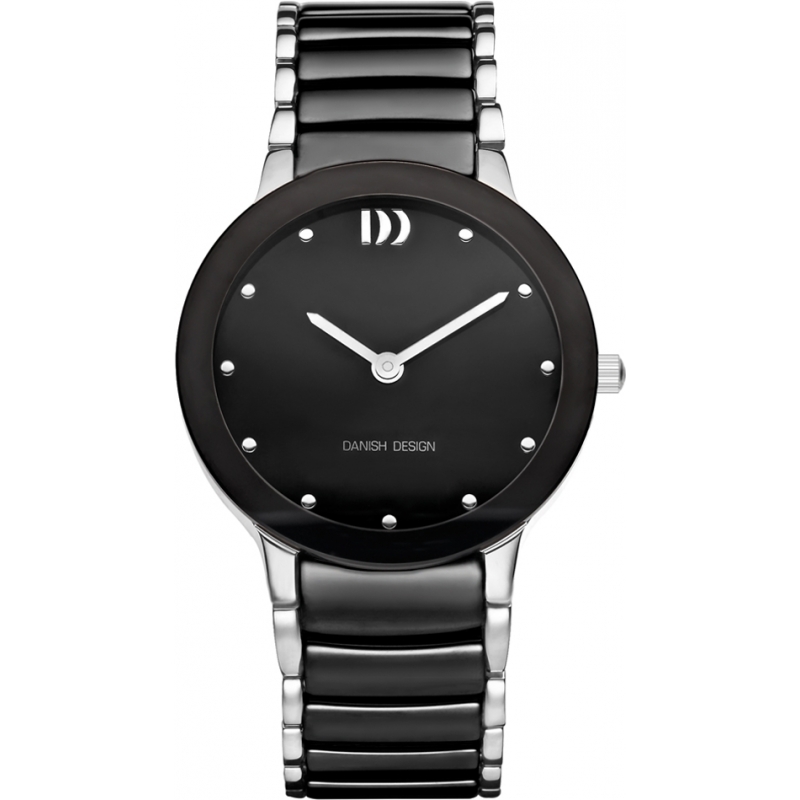 Danish Design Mens Black Ceramic Bracelet Watch