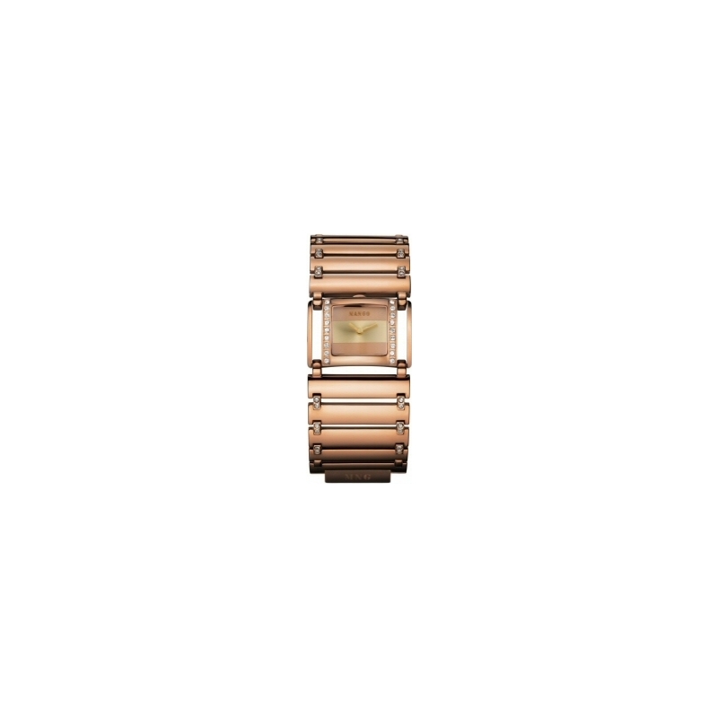 Mango Ladies Polished Rose Gold Watch