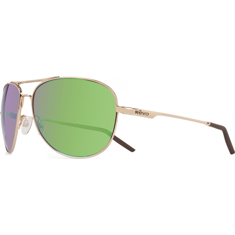 Revo RE3087 Windspeed Gold - Green Water Polarized Sunglasses