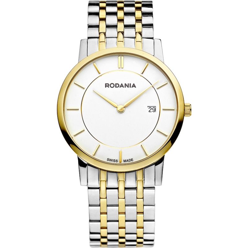 Rodania Swiss Mens Two Tone Elios Watch