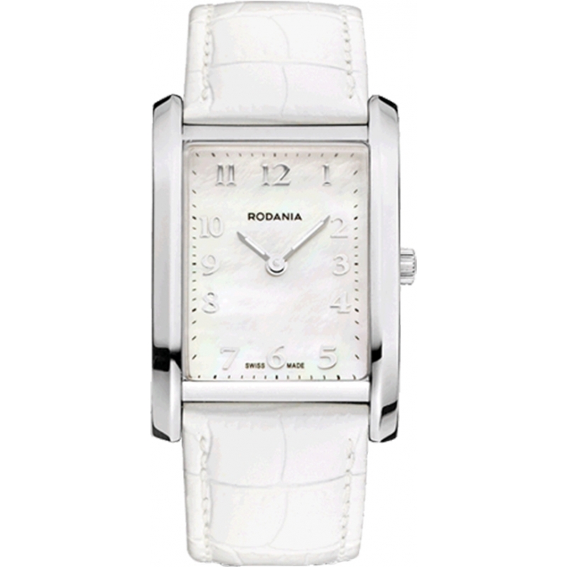 Rodania Swiss Ladies Silver and White Altra Watch