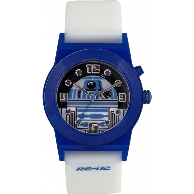 Star Wars Boys R2-D2 Flashing Watch with White Silicone Strap