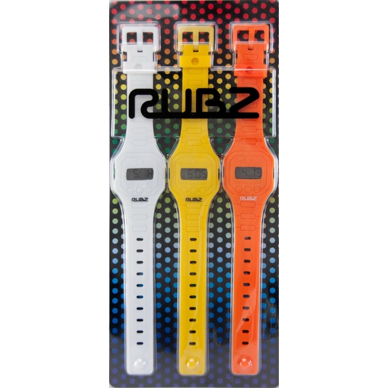 RUBZ DIGITAL RETRO Pack of 3 WATCHES