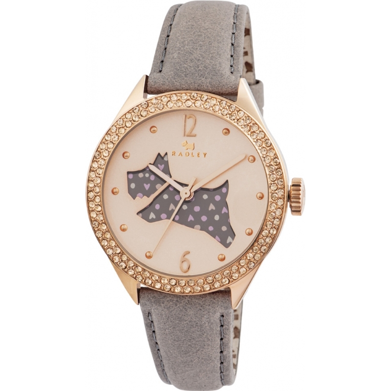 Radley Ladies Marsupial Leather Strap Watch with Stones