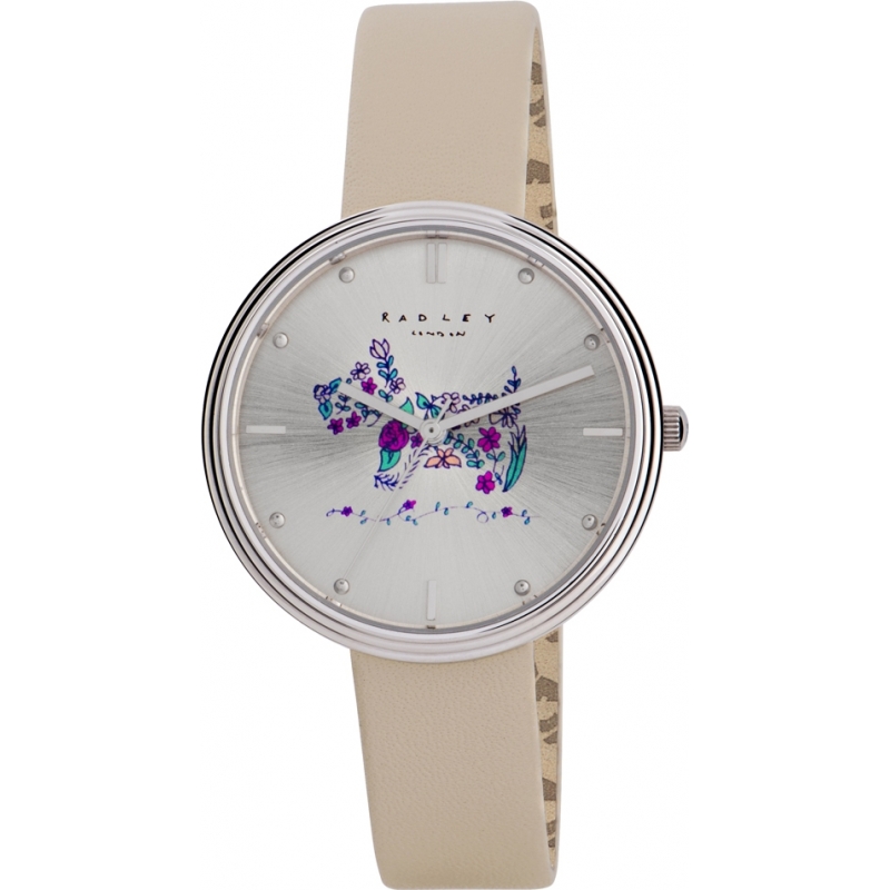 Radley Ladies Rosemary Gardens Cream Leather Strap Watch