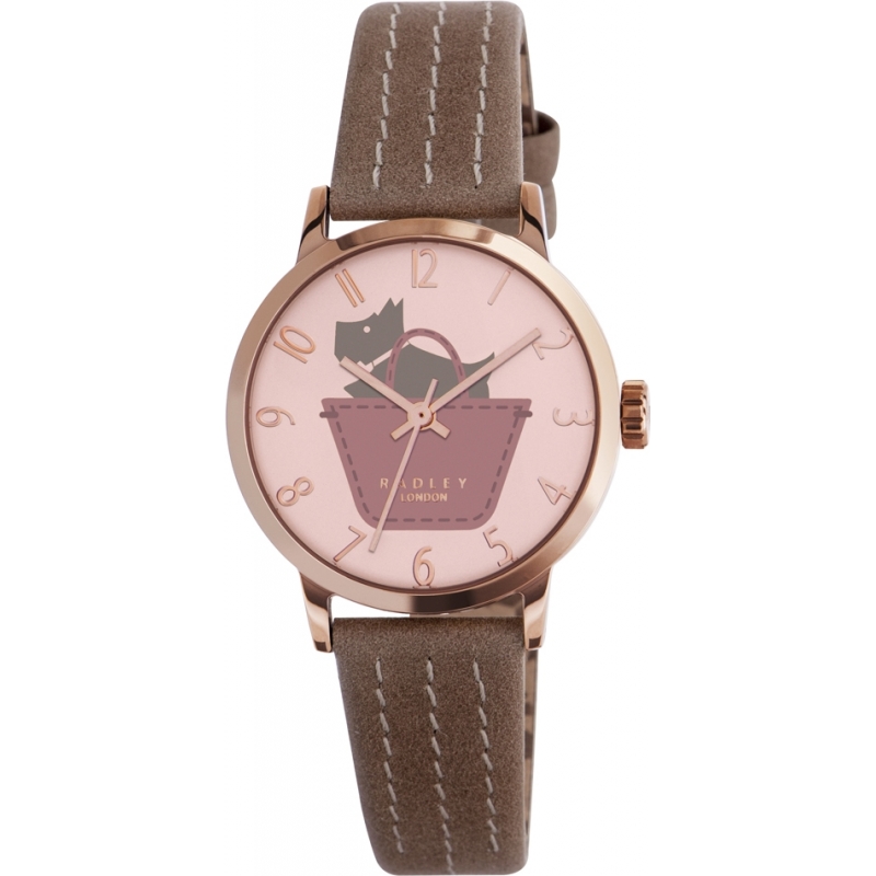 Radley Ladies Border Marsupial and Dusky Pink Strap Watch