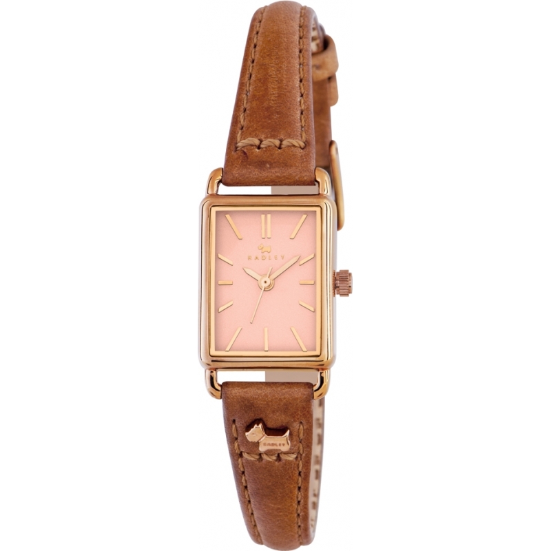 Radley Ladies Hyde Park Rose Gold Leather Strap Watch