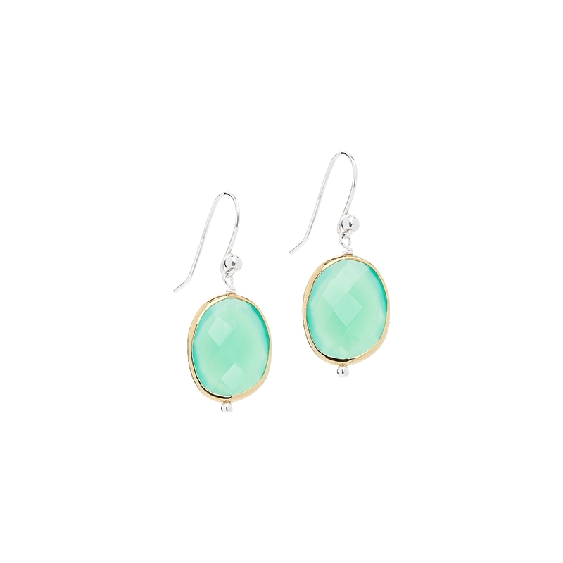 Claudia Bradby Brea Green Chalcedony Earrings