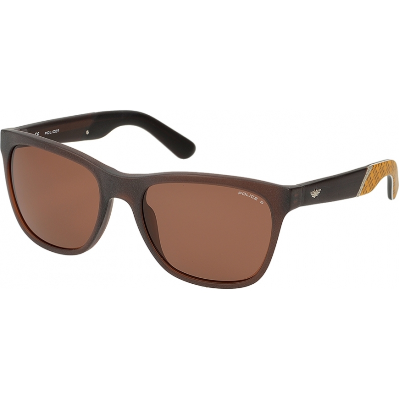 Police Mens Crypto 3 S1859-AQHP Brown Sunglasses