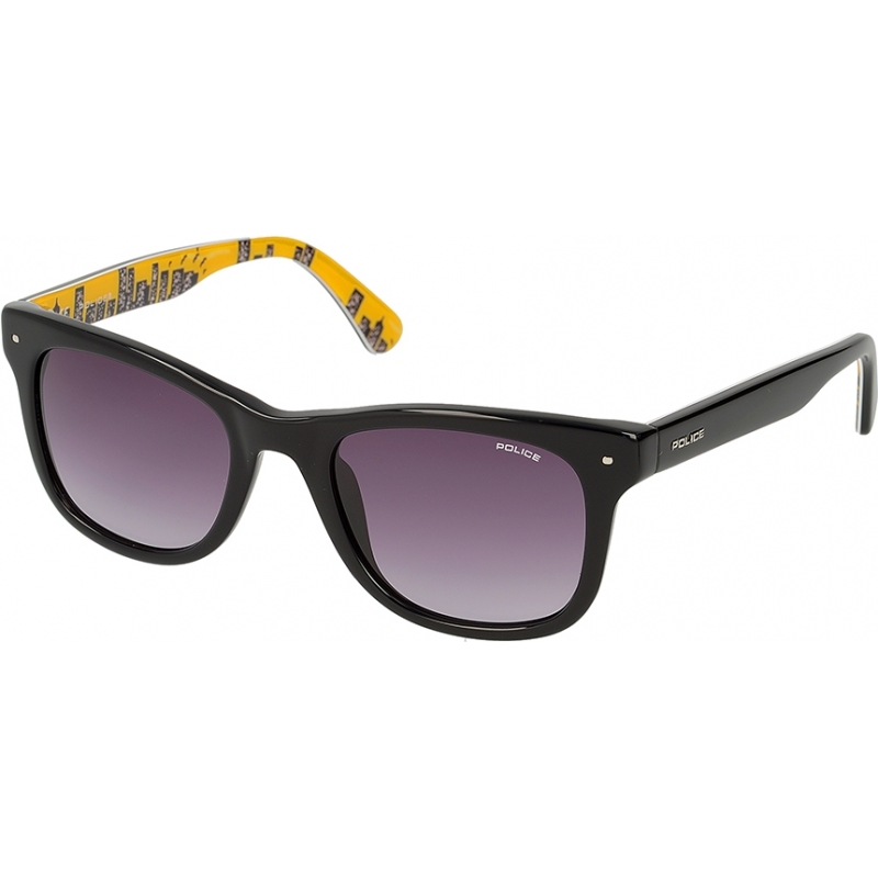 Police Mens Skyline 2 S1861-700 Shiny Black Sunglasses