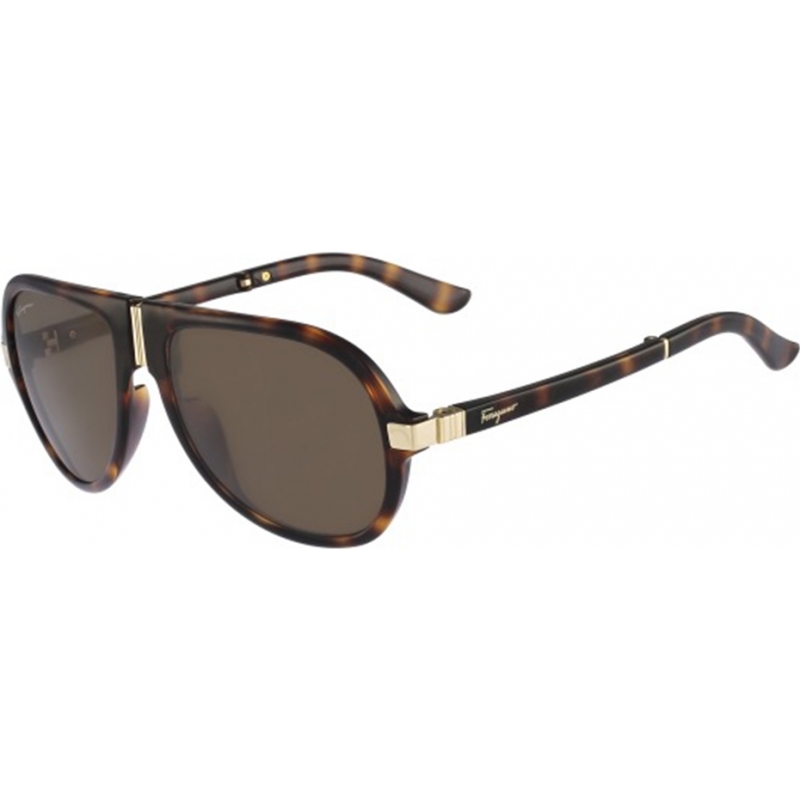 Salvatore Ferragamo SF662SP Havana Polarized Sunglasses