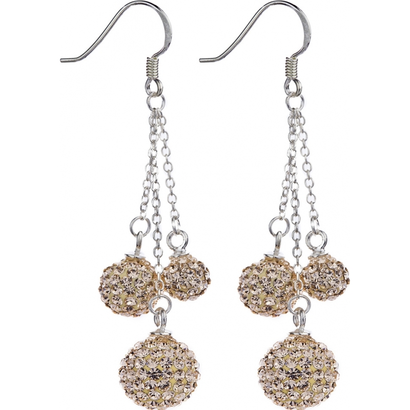 Shimla Ladies Rose Gold Triple Bling Earring