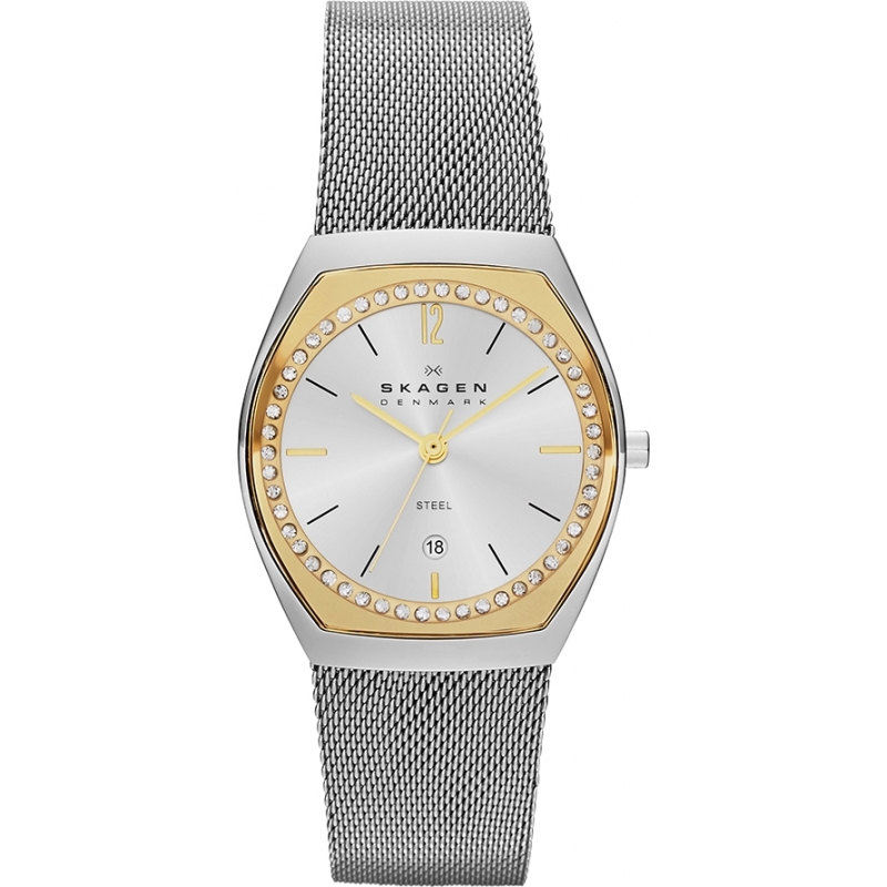 Skagen Ladies Klassik Silver and Gold Watch