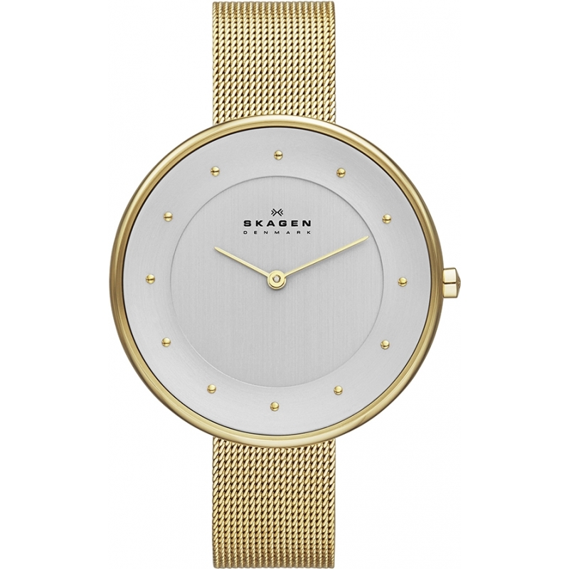 Skagen Ladies Gitte Gold Mesh Watch