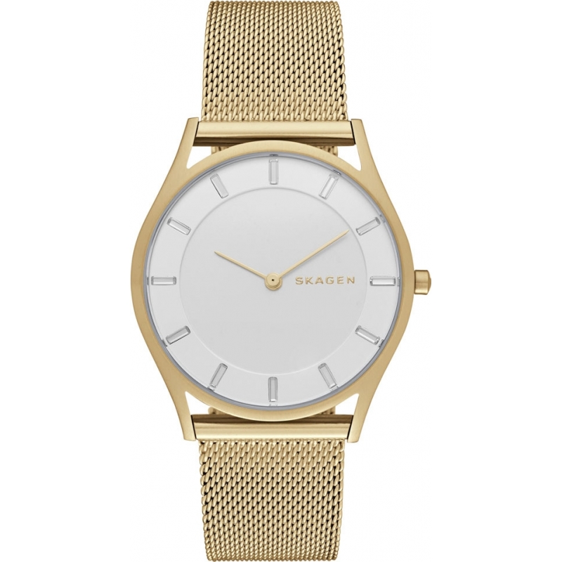 Skagen Ladies Slim Holst Gold Steel Bracelet Watch