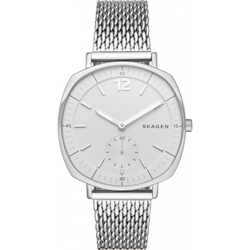 Skagen Ladies Rungsted Silver Steel Mesh Bracelet Watch