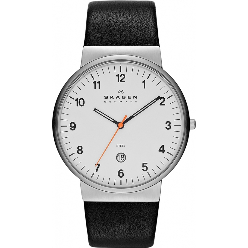 Skagen Mens Klassik White and Black Watch