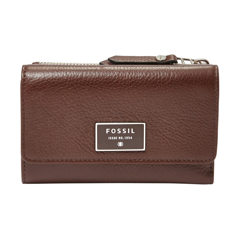 Fossil Ladies Dawson Multifunction Espresso Clutch