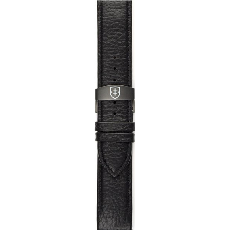 Elliot Brown Mens Bloxworth Black Pebbled Leather Strap