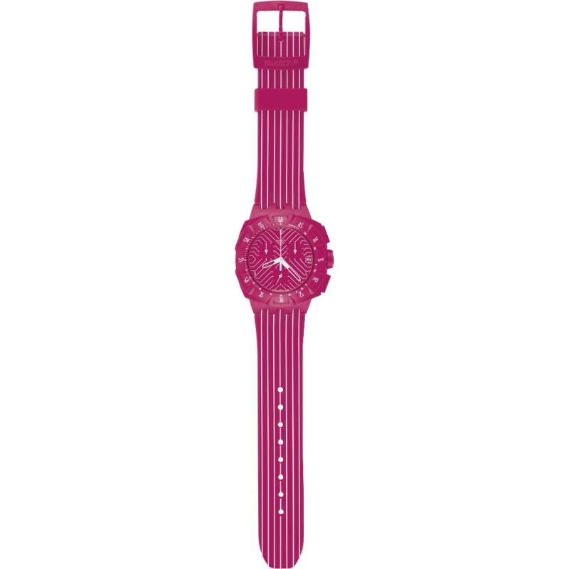 Swatch Chrono Plastic - Pink Run Watch