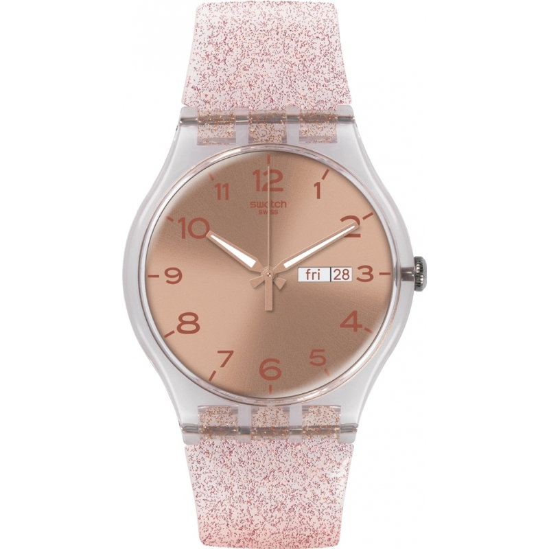 Swatch New Gent - Pink Glistar Watch