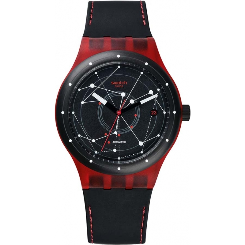 Swatch Sistem51 - Sistem Red Automatic Watch