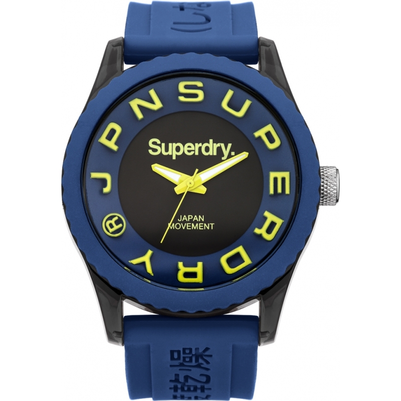 Superdry Mens Tokyo Blue Silicone Strap Watch