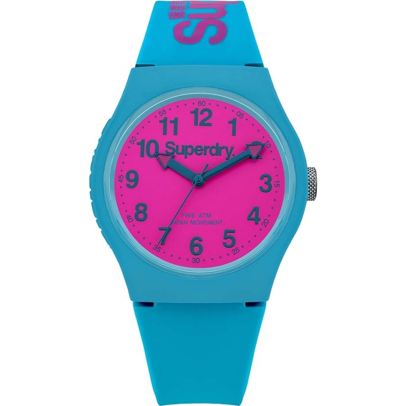 Superdry Urban Teal Silicone Strap Watch