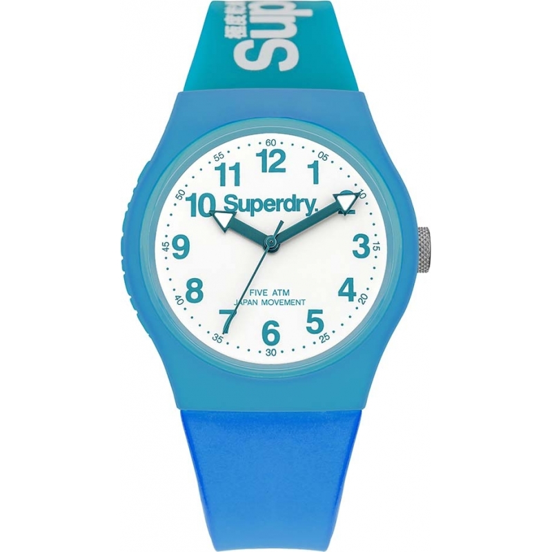 Superdry Urban Blue Silicone Strap Watch