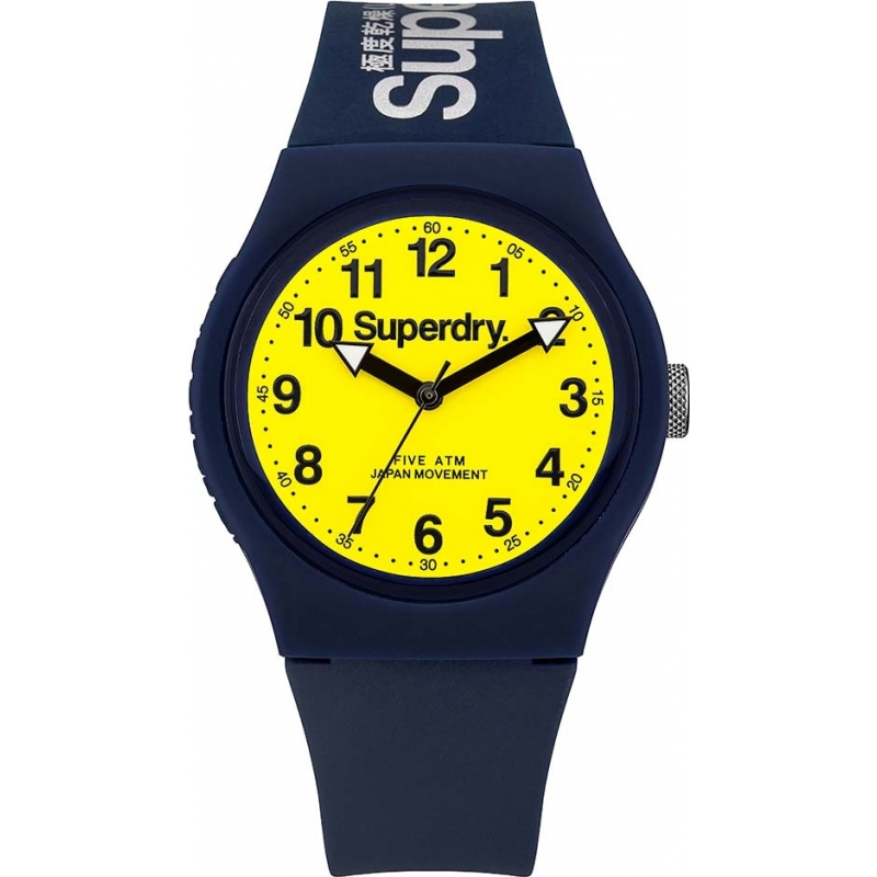 Superdry Ladies Urban Blue Silicone Strap Watch