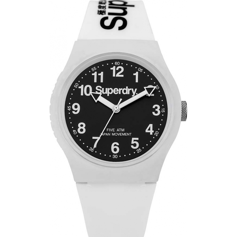 Superdry Urban White Silicone Strap Watch