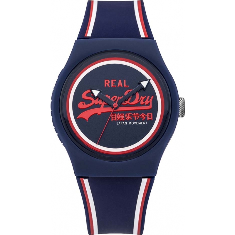 Superdry Ladies Urban Navy Silicone Strap Watch