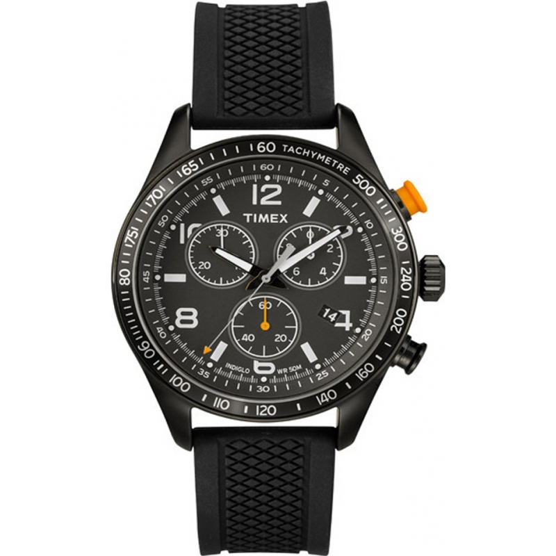 Timex Mens Black Kaleidoscope Chronograph Watch