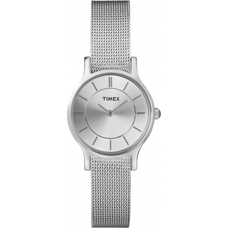 Timex Ladies All Silver Premium Slim Watch