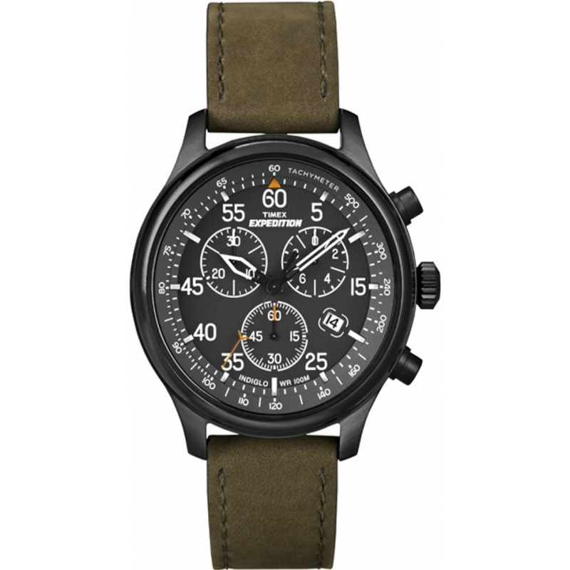 Timex Mens Black Olive Expedition Field Chronograph Watch