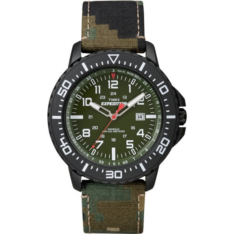 Timex Mens Expedition Uplander Green Camo Watch