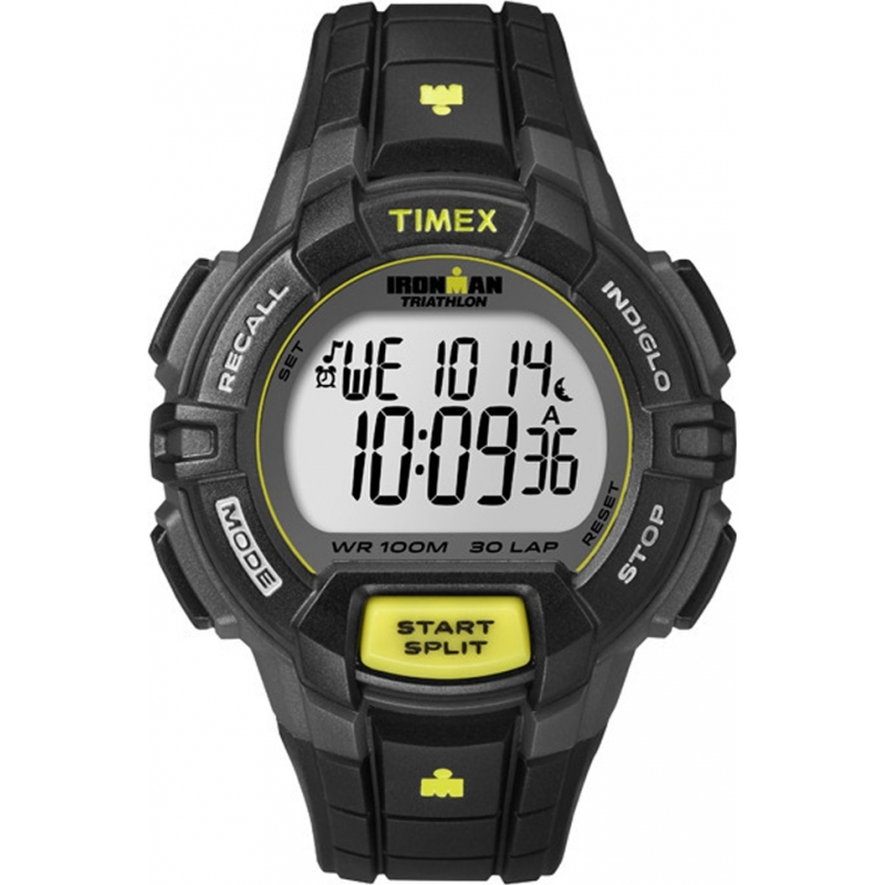 Timex Mens Ironman Black Resin Strap Watch