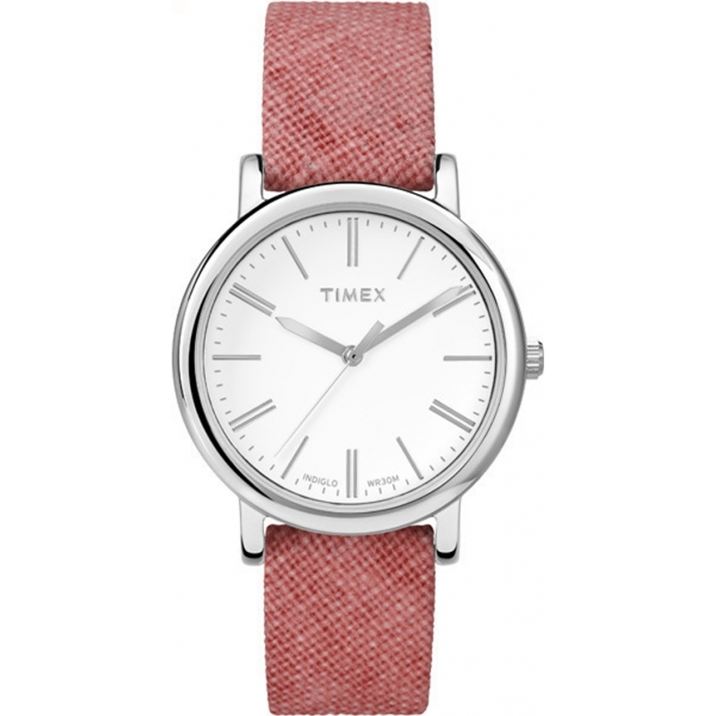 Timex Originals Ladies Linen Pink Fabric Strap Watch