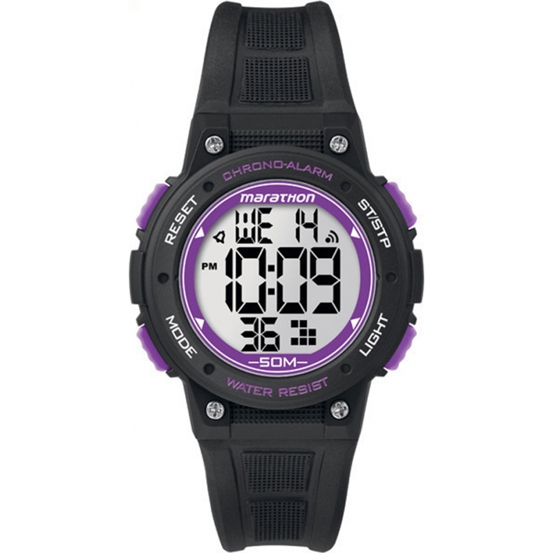Timex Digital Mid Marathon Black Chronograph Watch