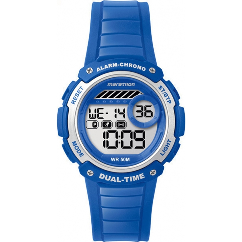 Timex Digital Mid Marathon Blue Chronograph Watch