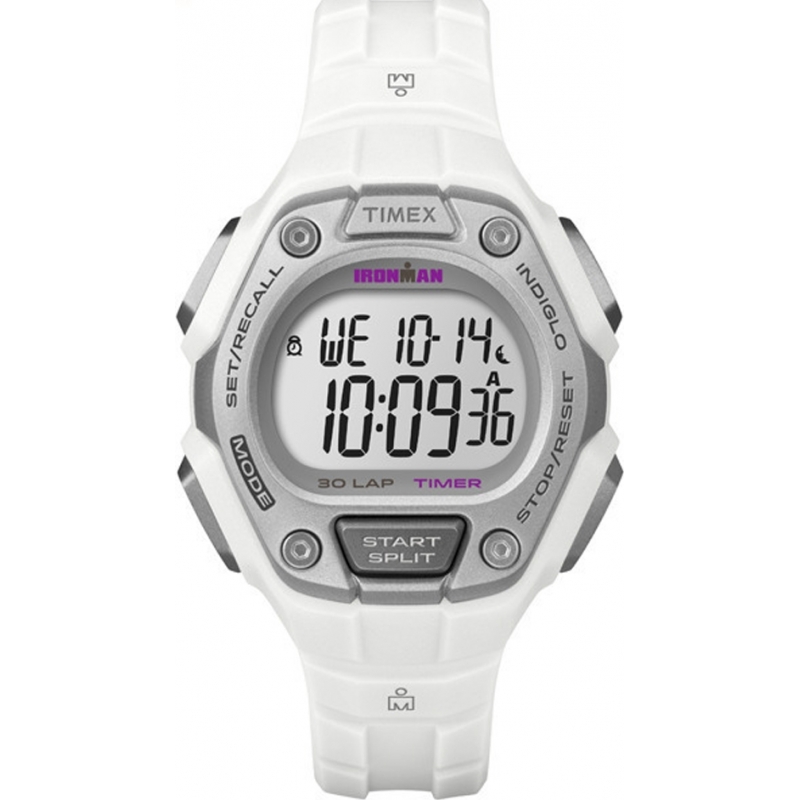Timex Ironman Classic 30 White Chronograph Watch