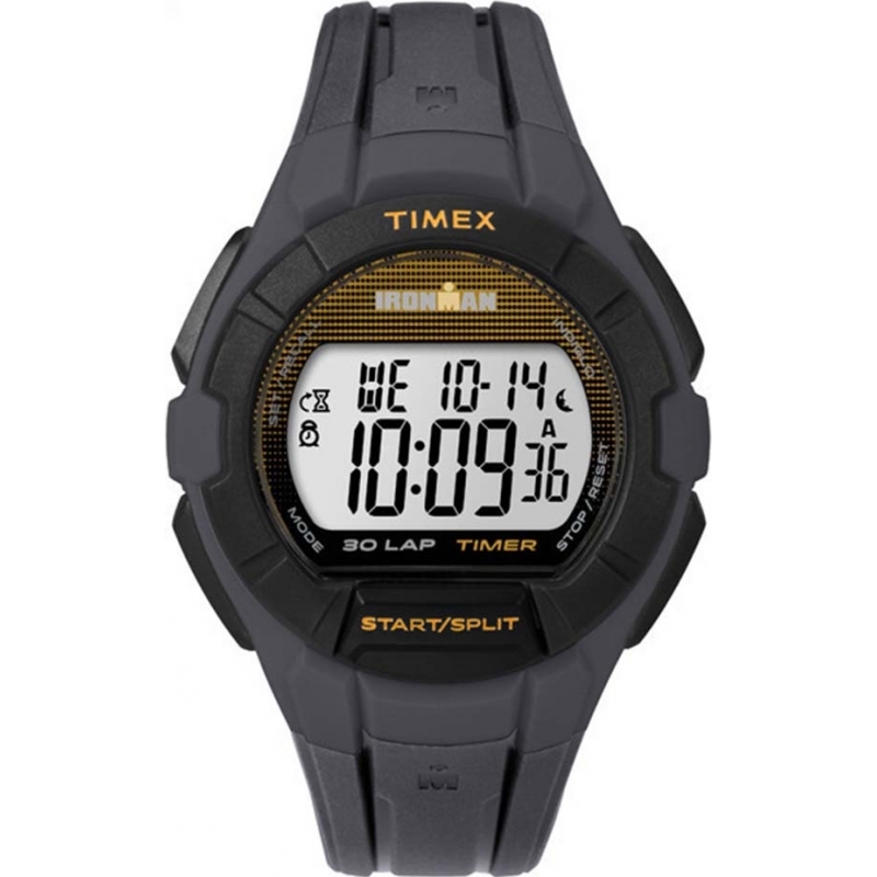 Timex Ironman 30-Lap Full Size Black Resin Strap Watch