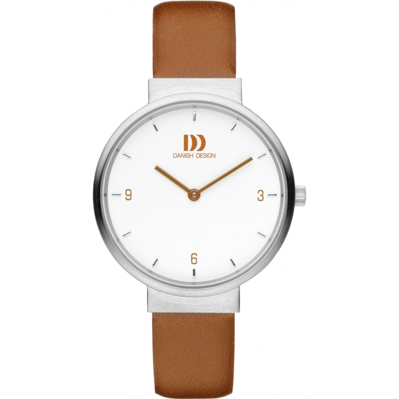 Danish Design Ladies Tan Leather Strap Watch