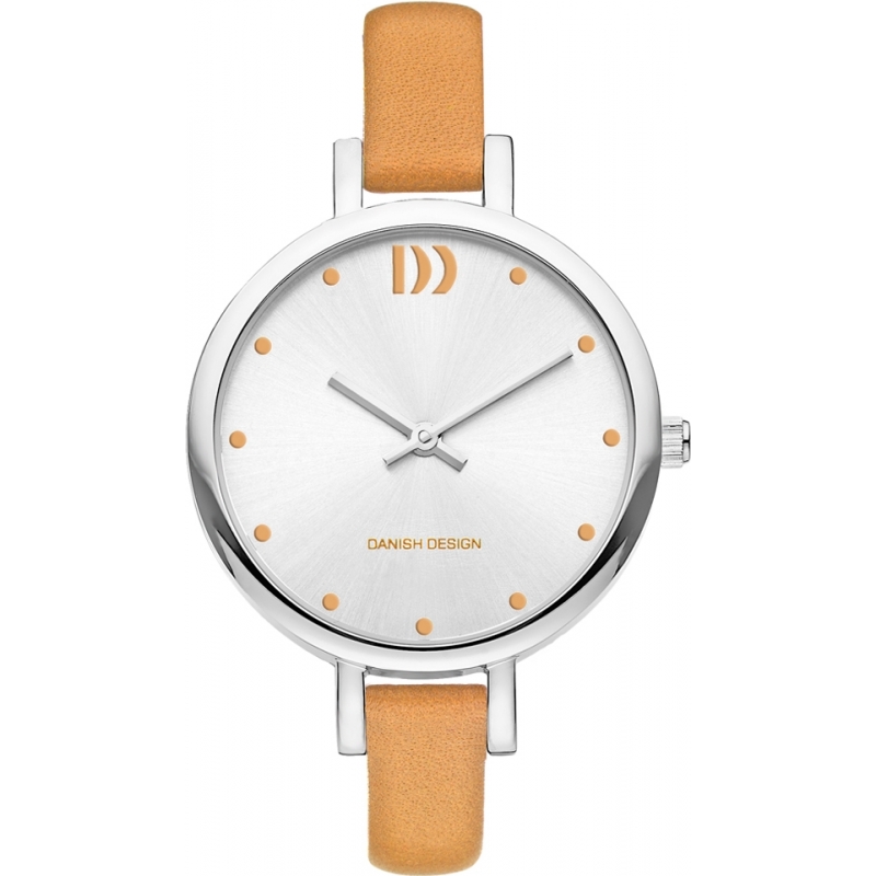 Danish Design Ladies Tan Leather Strap Watch