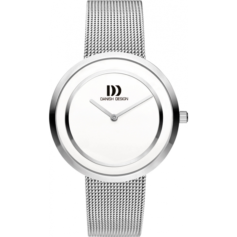 Danish Design Ladies Silver Steel Mesh Strap Watch