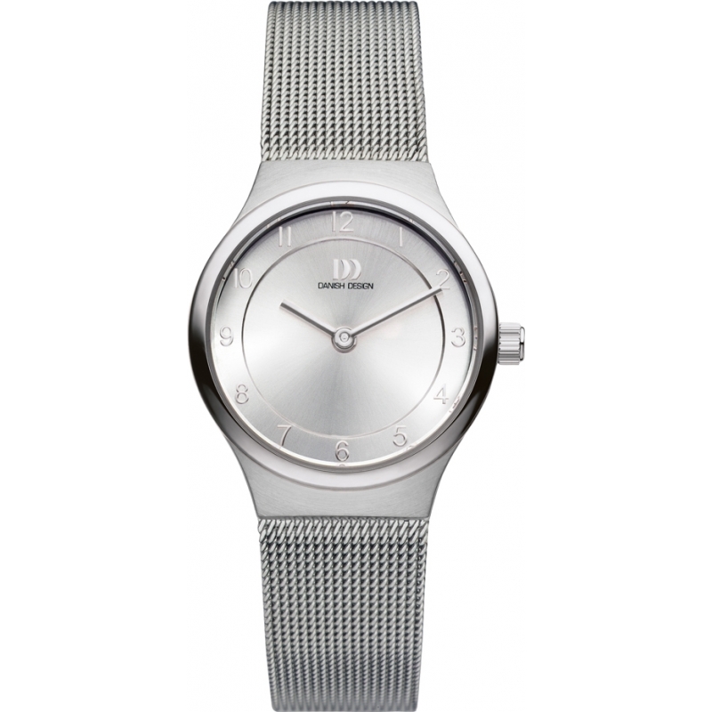 Danish Design Ladies Silver Steel Mesh Bracelet Watch