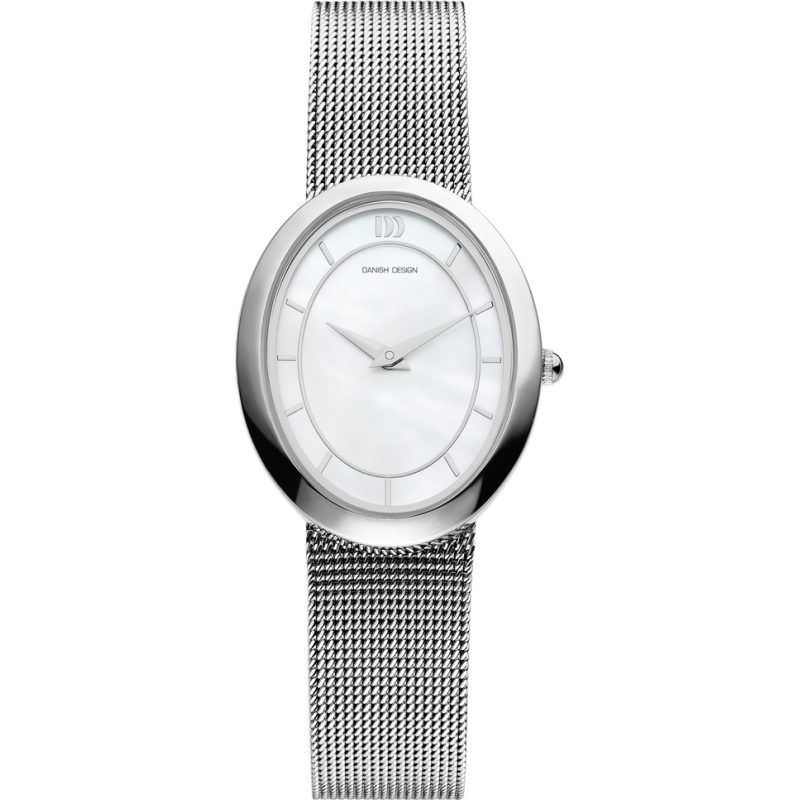 Danish Design Ladies Silver Steel Mesh Bracelet Watch