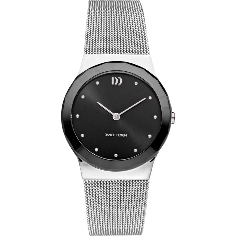 Danish Design Ladies Silver Steel Mesh Bracelet Watch