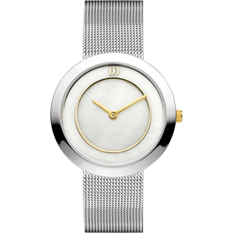 Danish Design Ladies Silver Steel Mesh Bracelet Watch