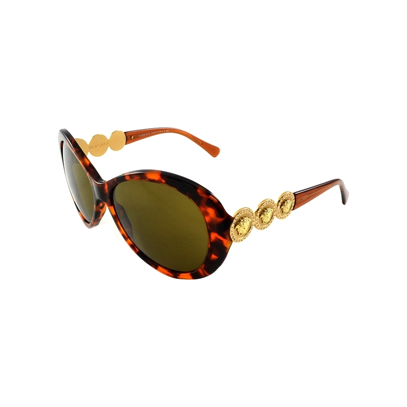 Versace VE4256B 58 Rock Icons Havana Brown 507473 Sunglasses